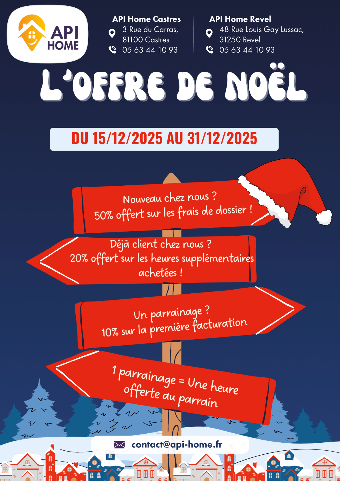 Affiche Offres de Noel - API Home